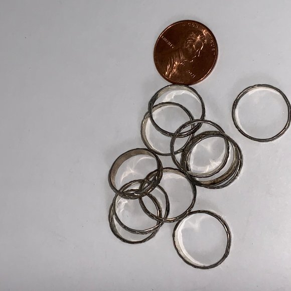 3/4 3mm Sterling Silver Floral Ring - Picture 8 of 14